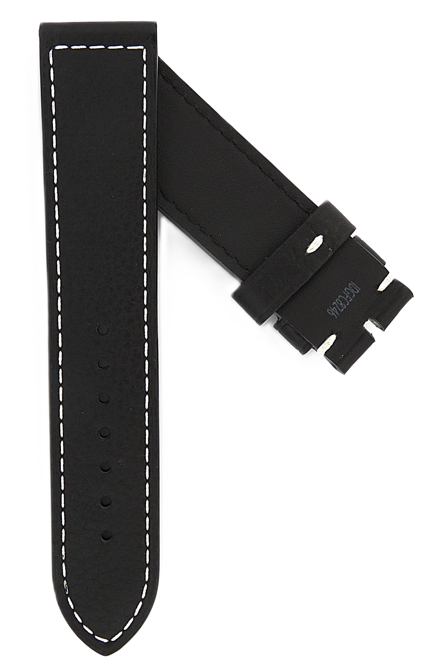 TAG Heuer Autavia FC8246 CBE2116 Black with White Stitching Calfskin Strap 21mm - Genuine OEM