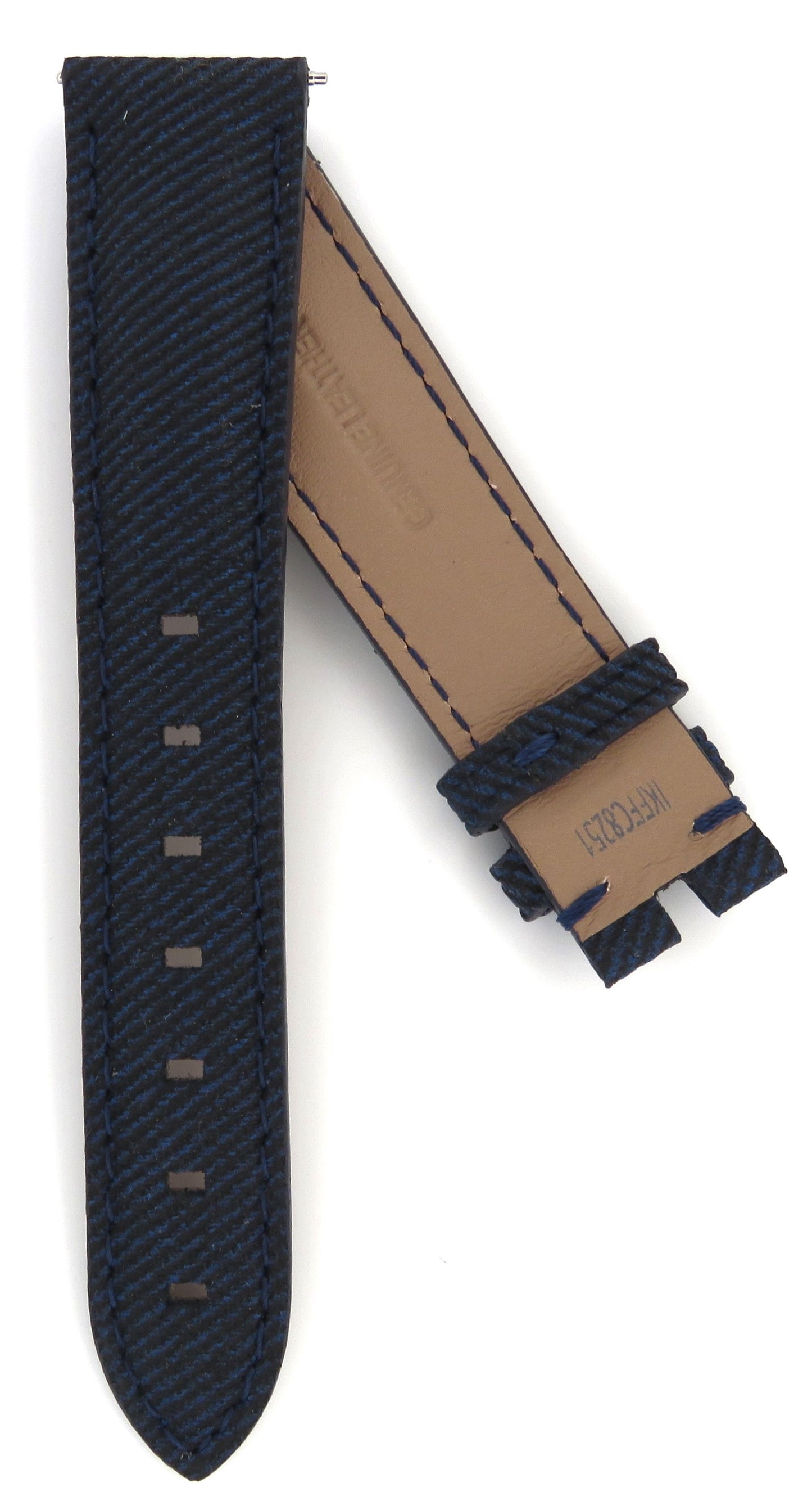 TAG Heuer Formula 1 FC8251 WBJ1312 Blued Black Calfskin Strap 17.5mm - Genuine OEM