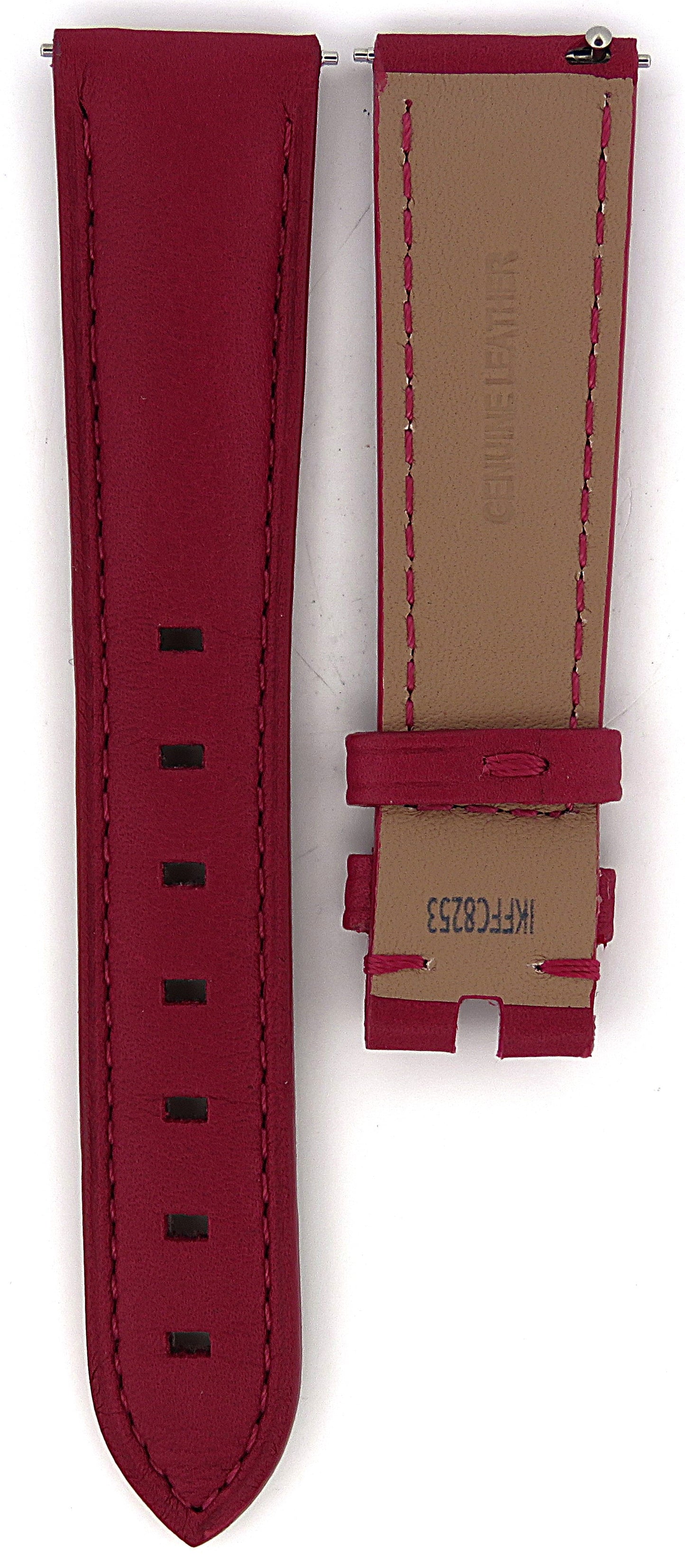 TAG Heuer Formula 1 FC8253 WBJ1312 Raspberry Red Calfskin Strap 17.5mm - Genuine OEM