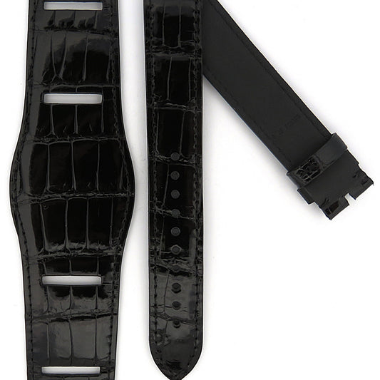TAG Heuer Carrera FC8262 CBK221A Black Alligator Strap 19mm - Genuine OEM