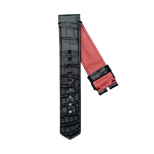 TAG Heuer Autavia FC8280 CBE511C Black with Red Lining Alligator Strap 21mm - Genuine OEM