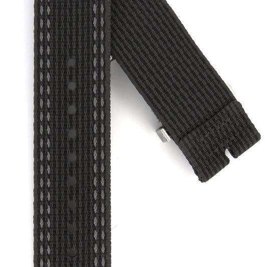 TAG Heuer Formula One FC8305 WAZ101A Black, Grey and Orange Fabric Strap 21.5mm - Genuine OEM