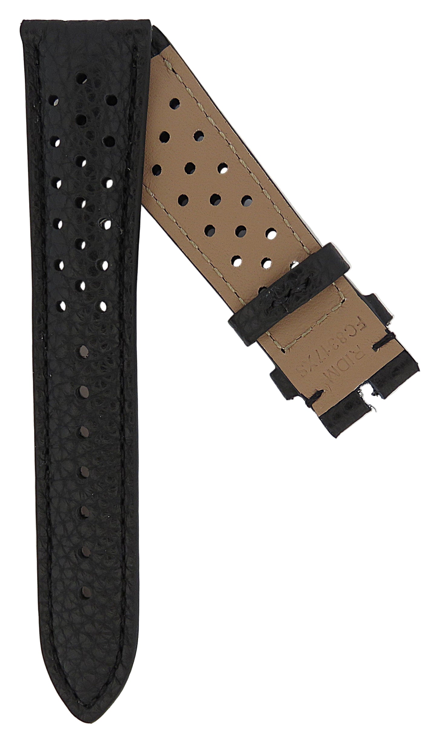 TAG Heuer Carrera FC8317XS CBK221H Black Calfskin Strap 19mm - Genuine OEM