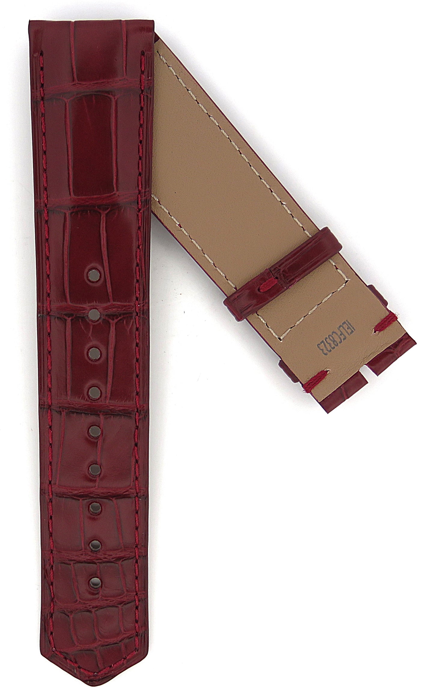 TAG Heuer Carrera FC8323 CBN2048 Red Alligator Strap 22mm - Genuine OEM
