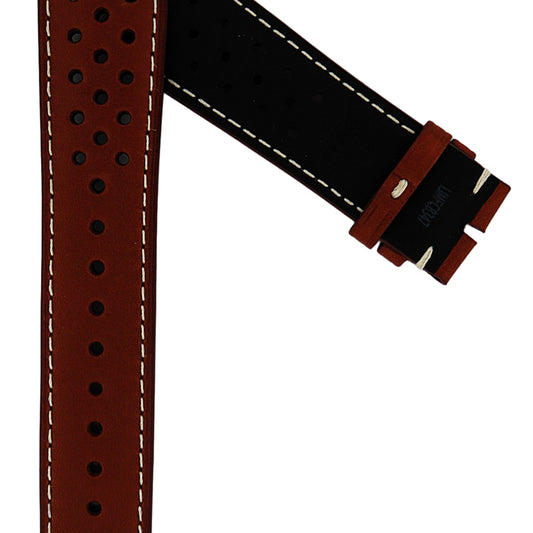 TAG Heuer Carrera FC8347 CBS2041 Chestnut with Beige Stitching Calfskin Strap 22mm - Genuine OEM