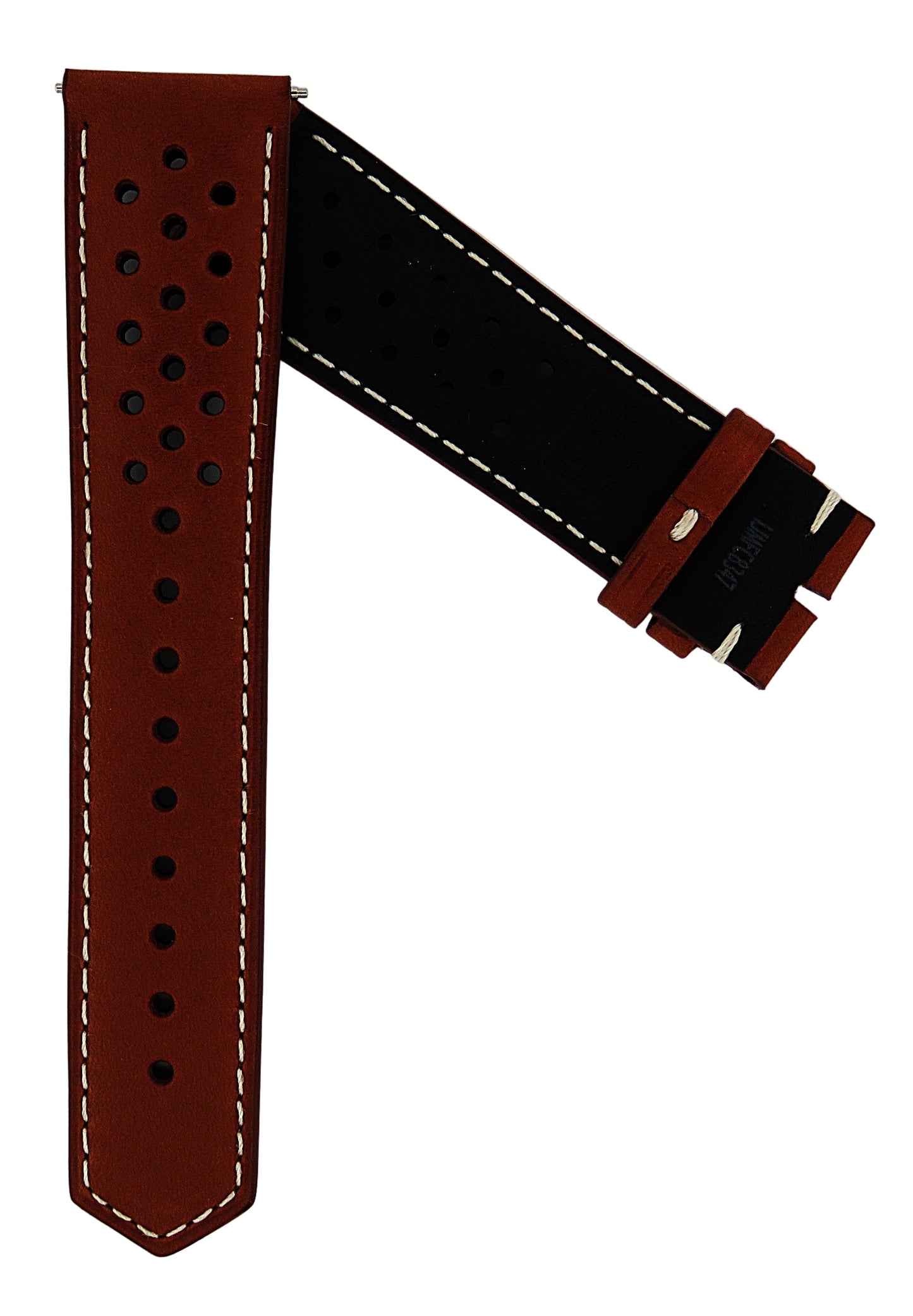 TAG Heuer Carrera FC8347 CBS2041 Chestnut with Beige Stitching Calfskin Strap 22mm - Genuine OEM