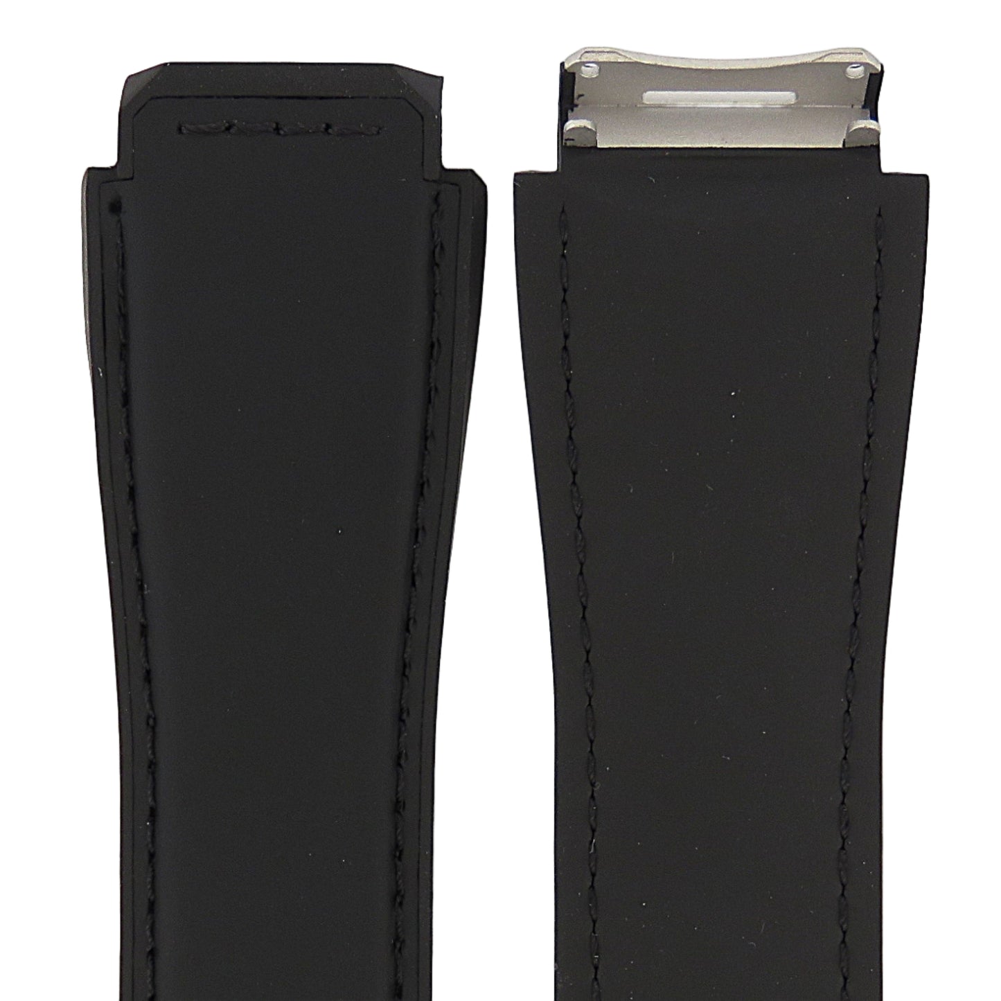 TAG Heuer Connected FT6138 SBF8A8025 Black Rubber Black Calfskin Strap 22mm - Genuine OEM
