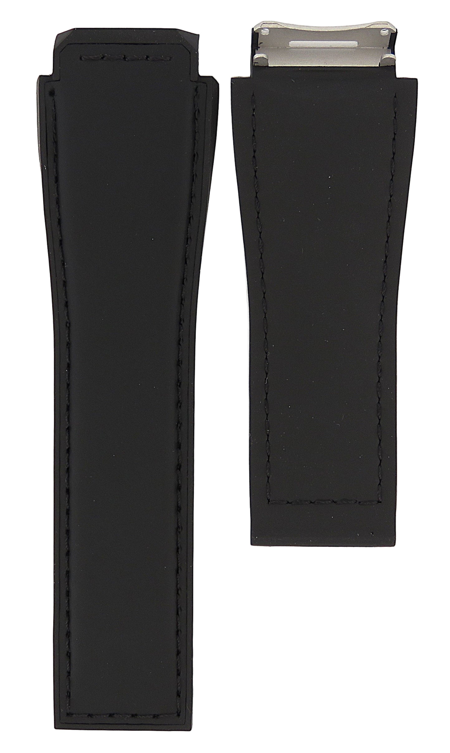 TAG Heuer Connected FT6138 SBF8A8025 Black Rubber Black Calfskin Strap 22mm - Genuine OEM