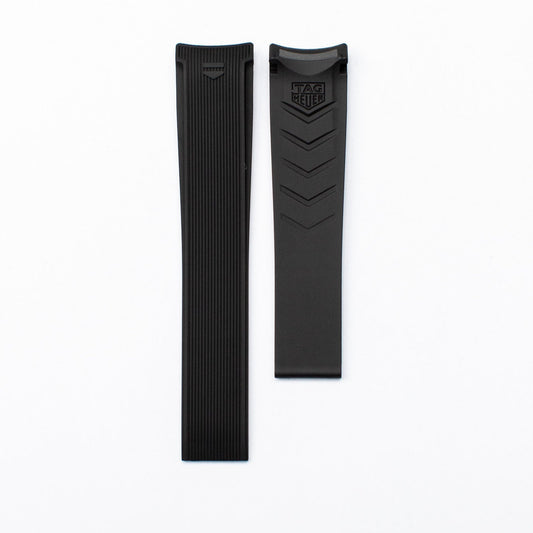 TAG Heuer Aquaracer Premium FT6141 WAY101A Black Rubber Strap 21.5mm - Genuine OEM