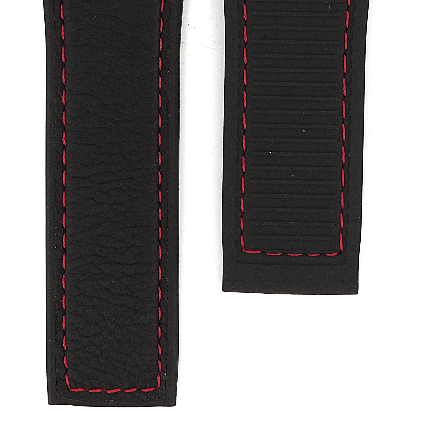 TAG Heuer Carrera FT6162 CAR5A91 Black Rubber And Calfskin Strap 22mm - Genuine OEM