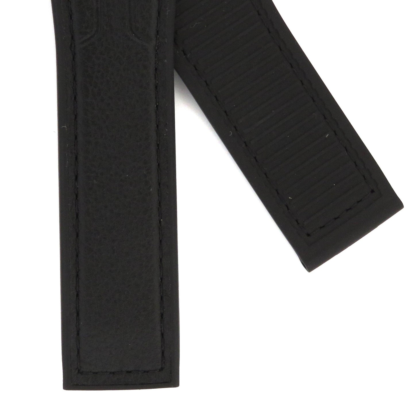 TAG Heuer Carrera FT6163 CAR2A1AB Black Rubber And Calfskin Strap 22mm - Genuine OEM