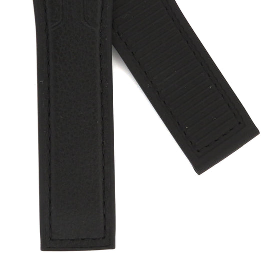 TAG Heuer Carrera FT6163 CAR2A1AB Black Rubber And Calfskin Strap 22mm - Genuine OEM