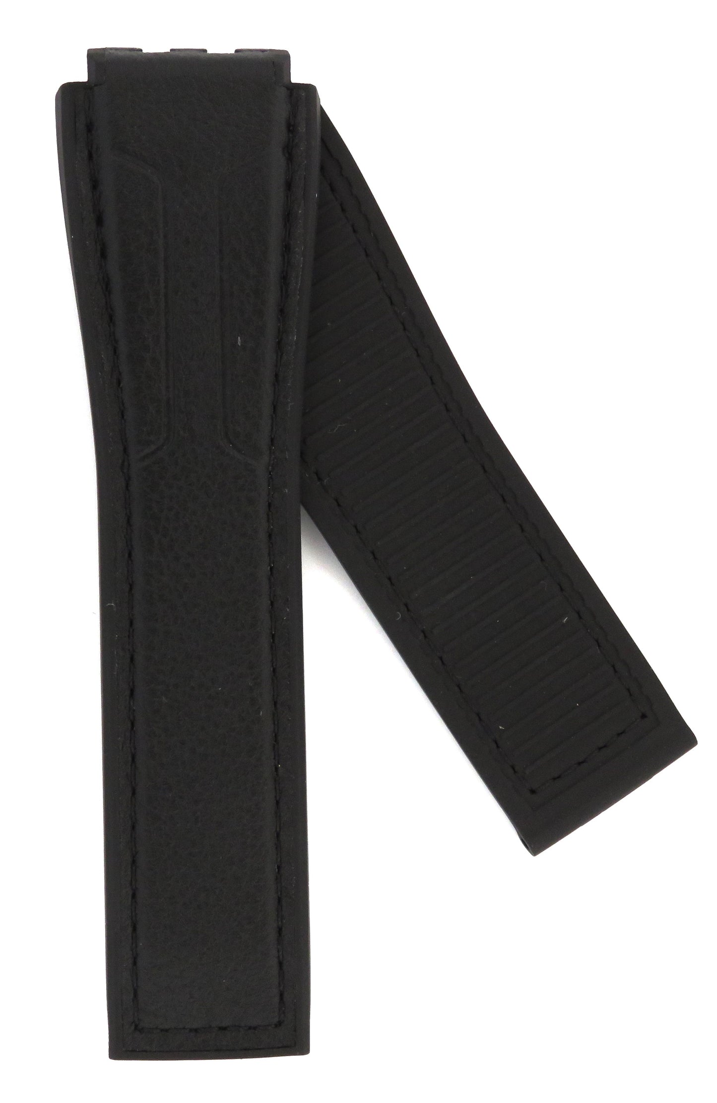 TAG Heuer Carrera FT6163 CAR2A1AB Black Rubber And Calfskin Strap 22mm - Genuine OEM