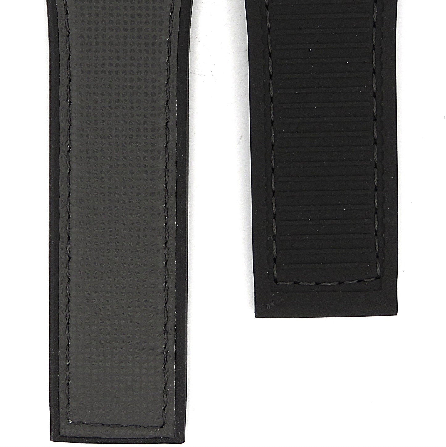 TAG Heuer Carrera FT6166 CAR5A8M Black Rubber Grey Calfskin Strap 22mm - Genuine OEM