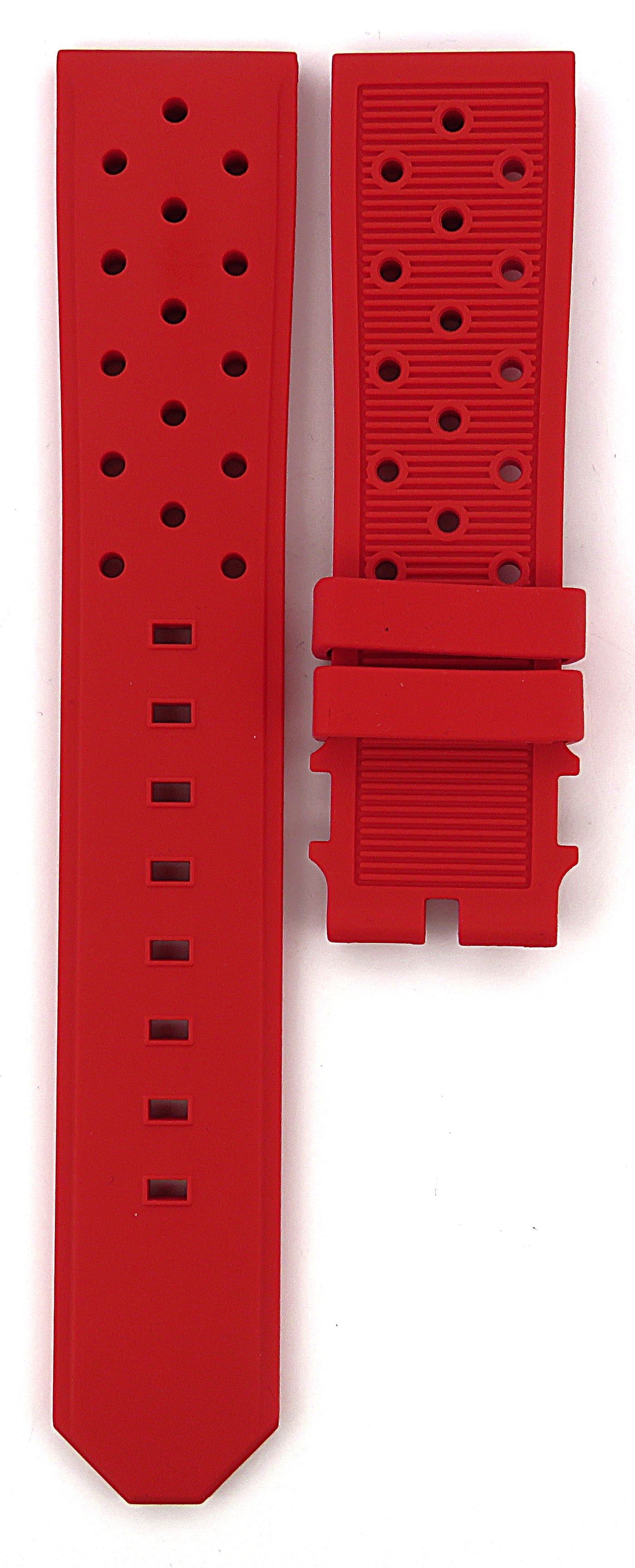 TAG Heuer Formula 1 FT8030 CAZ101E Red Rubber Strap 21.5mm - Genuine OEM