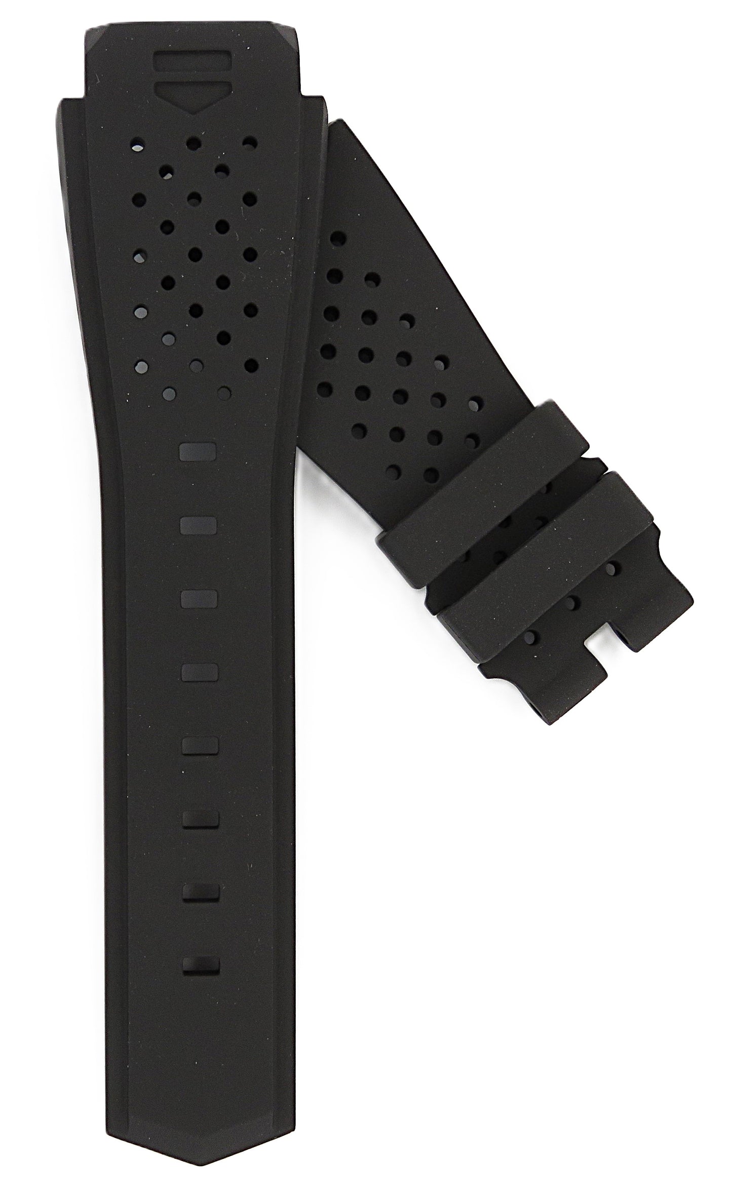 TAG Heuer Connected FT8031 SBF818000 Black Rubber Strap 20mm - Genuine OEM
