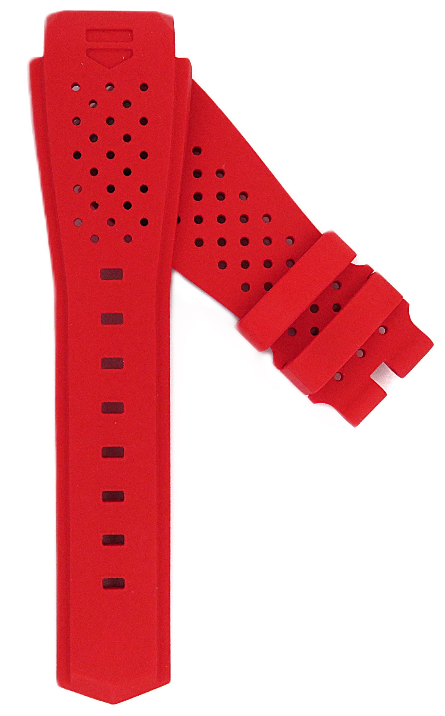 TAG Heuer Connected FT8033 SBF818000 Red Rubber Strap 20mm - Genuine OEM