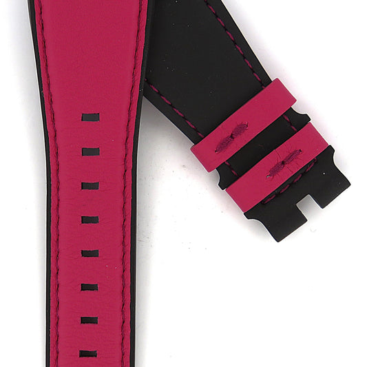 TAG Heuer Connected FT8040 SBF818000 Black and Pink Rubber Strap 20mm - Genuine OEM