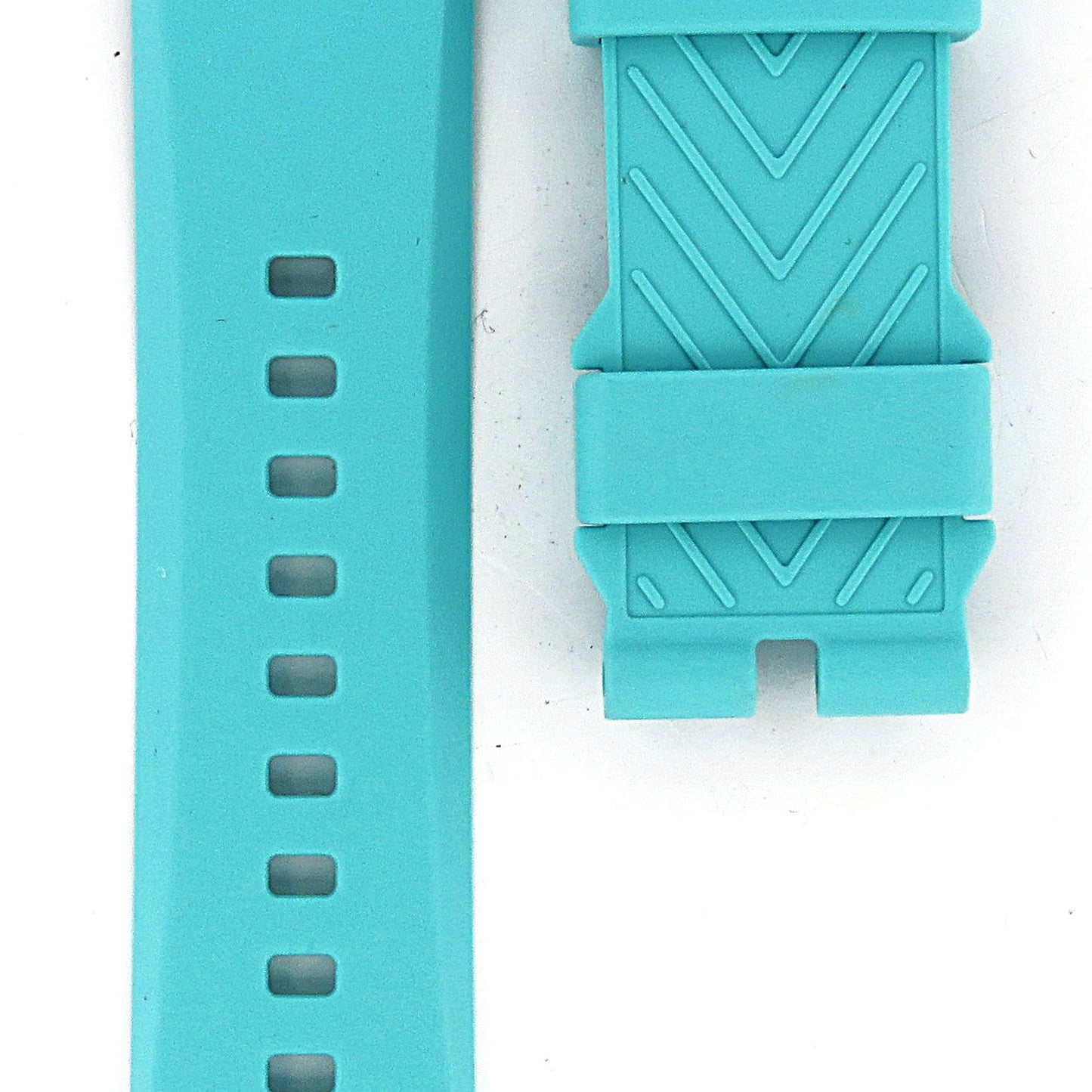 TAG Heuer Connected E5 FT8082 SBT8010 Light Blue Rubber Strap 20mm - Genuine OEM