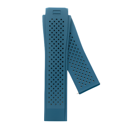 TAG Heuer FT6077/0 SBF8A5000 Connected Blue Rubber Strap 22mm - Genuine OEM