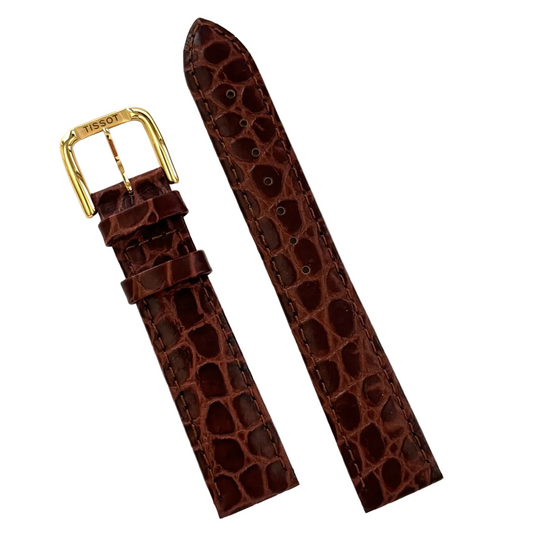 Tissot Old Desire T600013060 Brown Leather Watch Strap - 18mm Genuine OEM