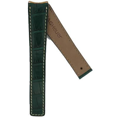 TAG Heuer FC6067 WH514 6000 Alligator Strap Green 19.5mm - Genuine OEM