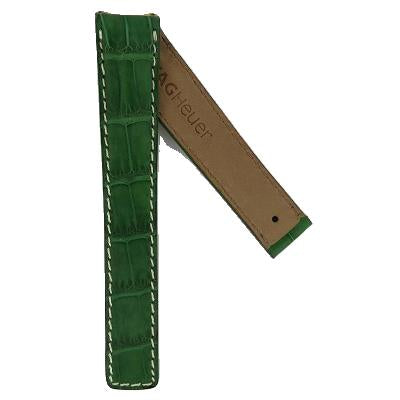 TAG Heuer FC6076 WH524 6000 Alligator Strap Green 17.8mm - Genuine OEM