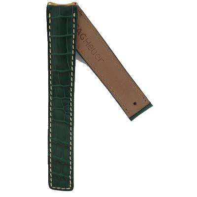 TAG Heuer FC6077 WH524 6000 Alligator Strap Green 17.8mm - Genuine OEM