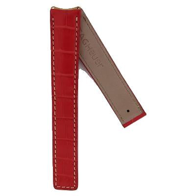 TAG Heuer FC6078 WH524 6000 Alligator Strap Red 17.8mm - Genuine OEM