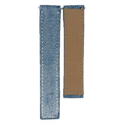 TAG Heuer Carrera FC6212 CV2116 Blue Jeans Fabric Leather Strap 19mm - Genuine OEM