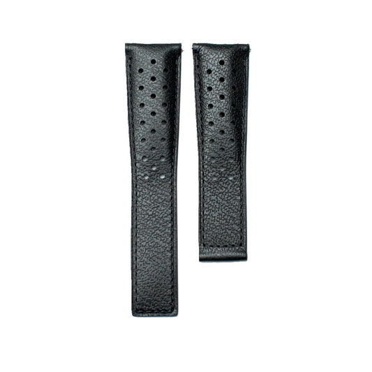 TAG Heuer Monaco FC6241 CAW211A Black with Holes Calfskin Strap 22mm - Genuine OEM