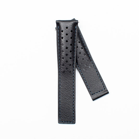 TAG Heuer Monaco FC6300 CAW2111 Blue with holes Alligator Strap 22mm - Genuine OEM