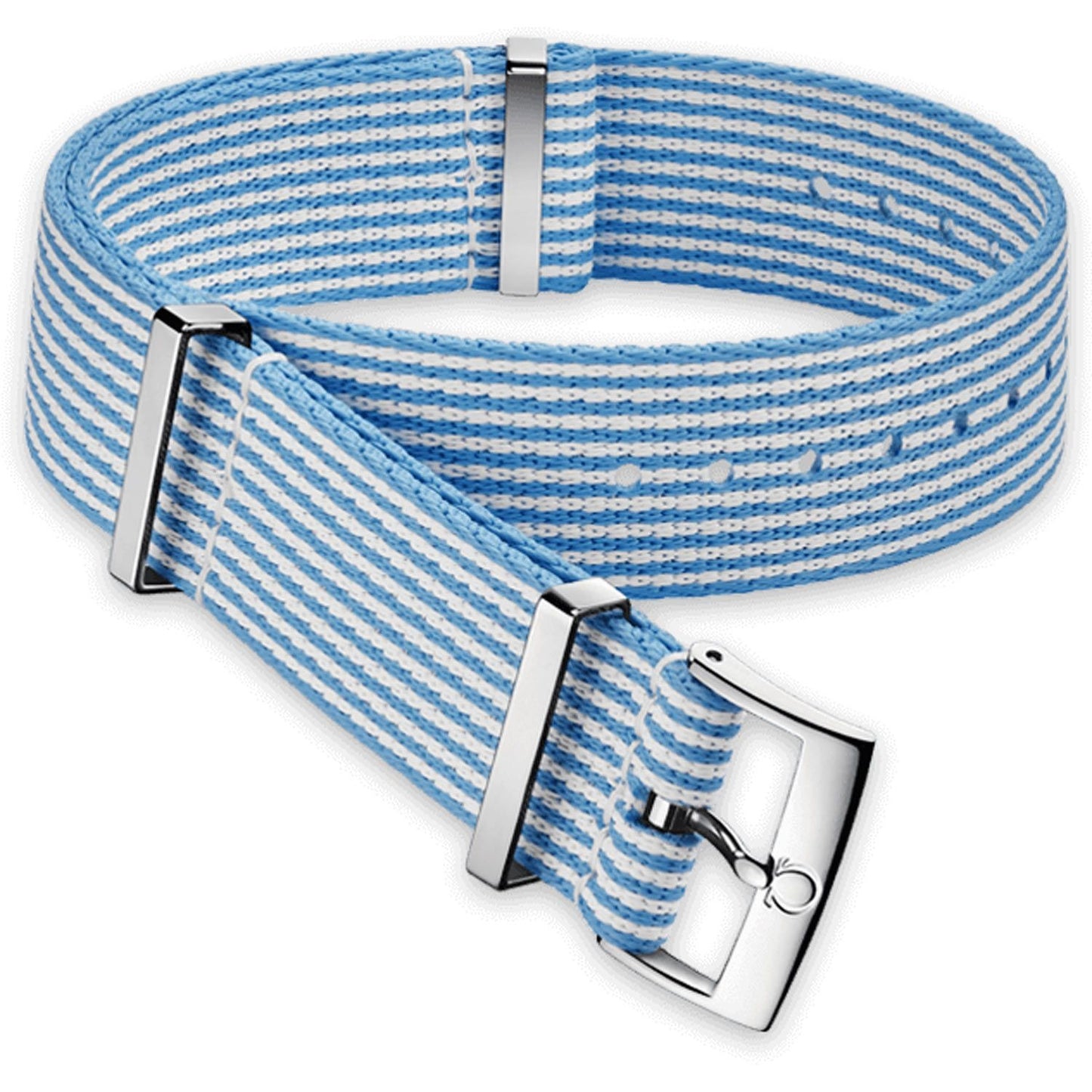 OMEGA NATO Blue Striped Strap 20MM Standard Buckle Ref 031CWZ010682, 7613304233628 - Genuine OEM