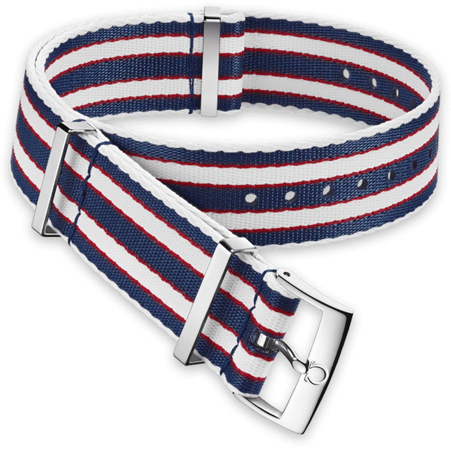 OMEGA NATO Polyamid Multicolour Striped Strap 22mm Ref 031CWZ010696, 7613304233765 – Genuine OEM