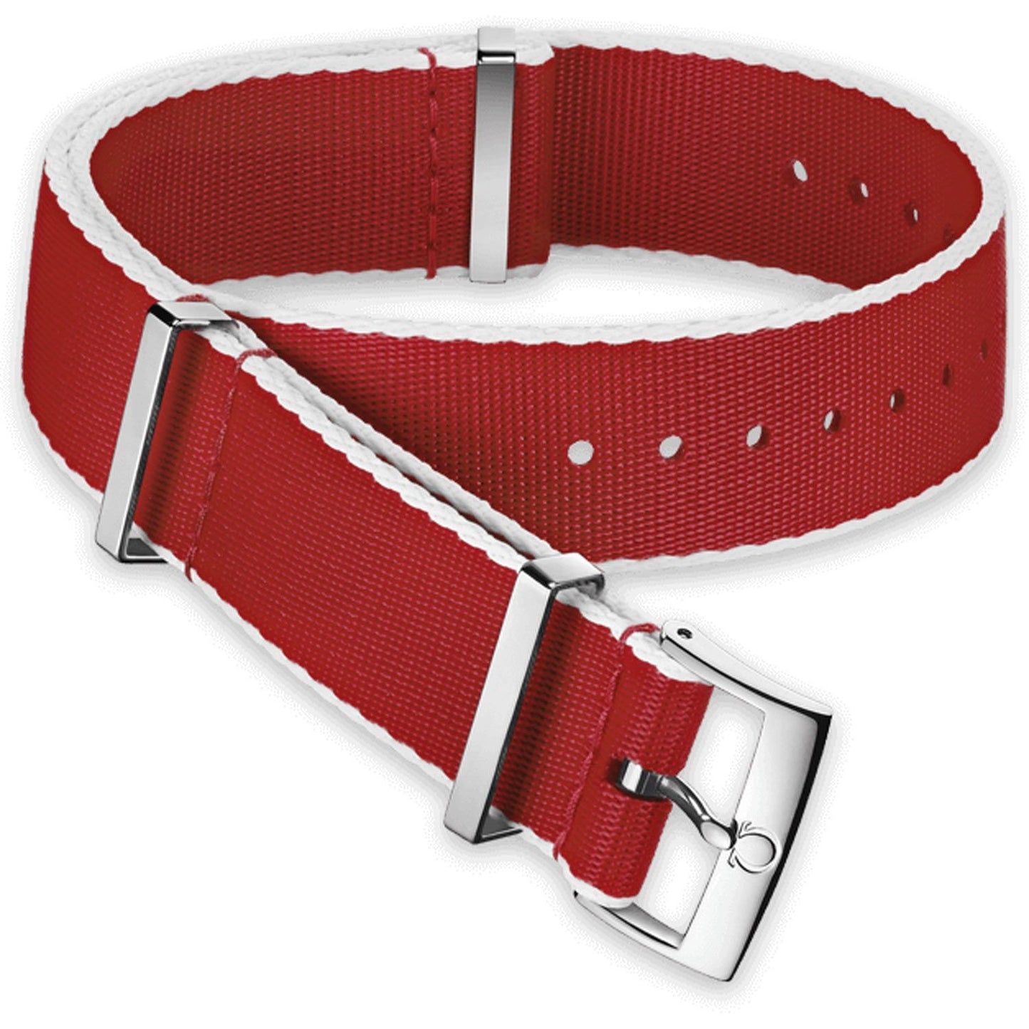 OMEGA NATO Polyamid Red Strap 20mm Ref 031CWZ010718, 7613304233987 – Genuine OEM