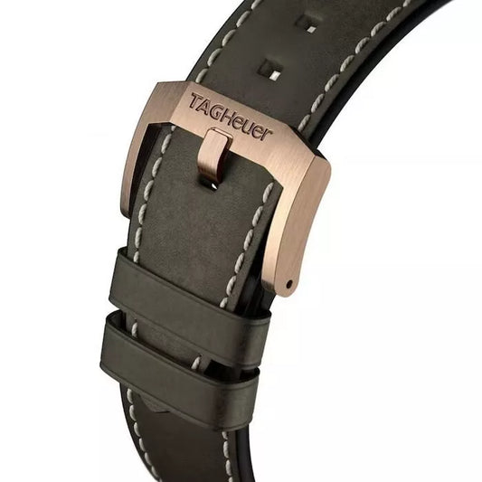 TAG Heuer Autavia 1 BC0959 FC8267 Brown Leather Strap NO BUCKLE 20mm - Genuine OEM